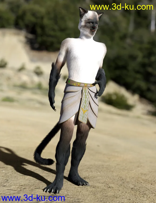 Tomcat For Genesis 8 Male模型的图片9