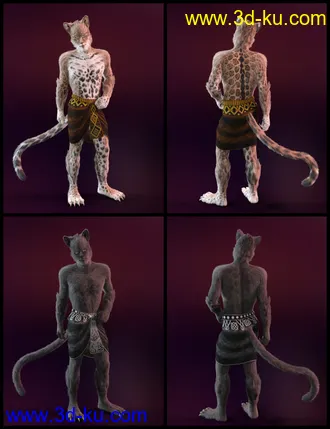 3D打印模型Tomcat For Genesis 8 Male的图片