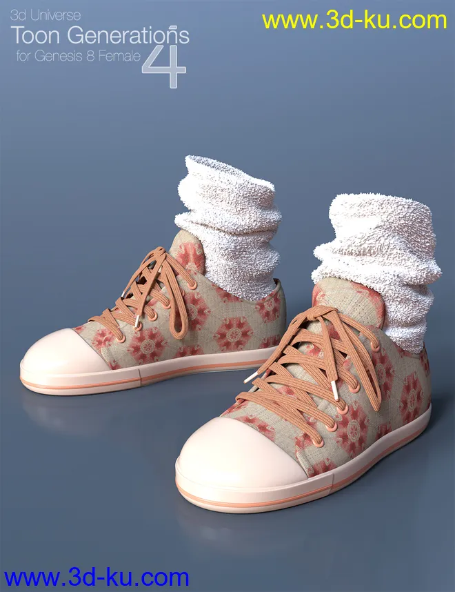 Toon Generations 4 Clothing for Genesis 8 Female(s)模型的图片3