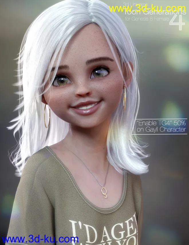 Toon Generations 4 Essentials for Genesis 8 Female(s)模型的图片8