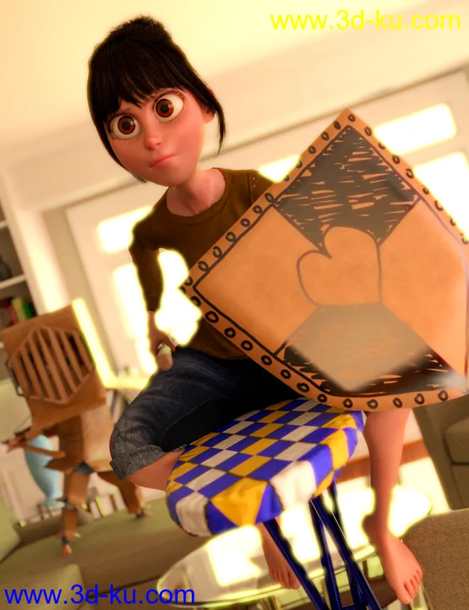 Toon Mom for Genesis 8 Female模型的图片3