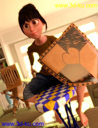 3D打印模型Toon Mom for Genesis 8 Female的图片