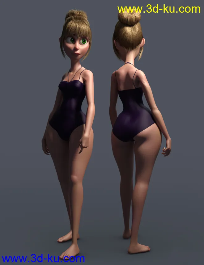 Toon Mom for Genesis 8 Female模型的图片5