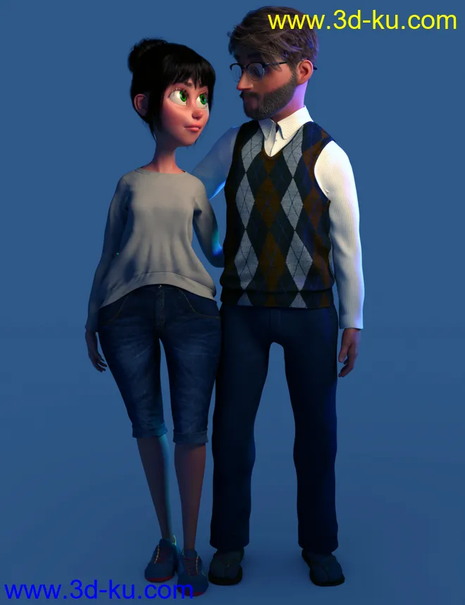 Toon Mom for Genesis 8 Female模型的图片7