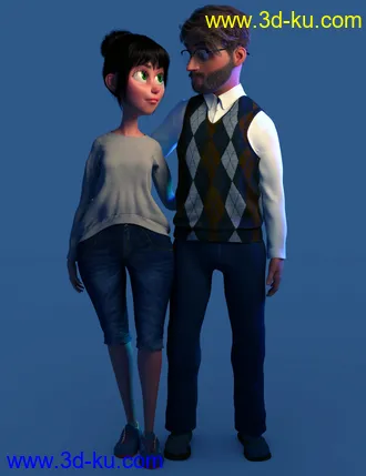 3D打印模型Toon Mom for Genesis 8 Female的图片