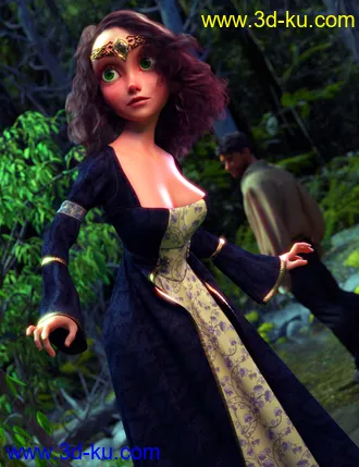 3D打印模型Toon Princess for Genesis 8 Female的图片