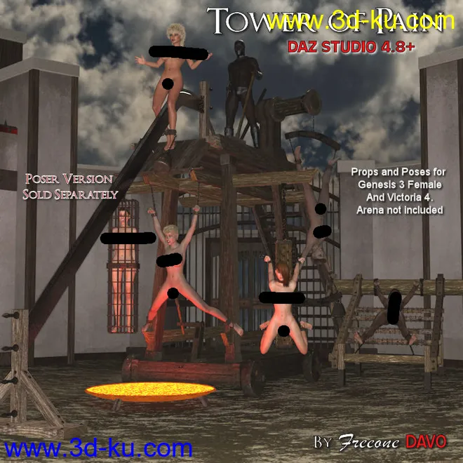 Tower Of Pain For DazStudio 4.8+模型的图片1
