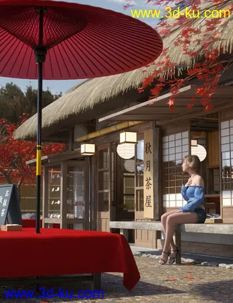 3D打印模型Traditional Japanese Tea Shop的图片