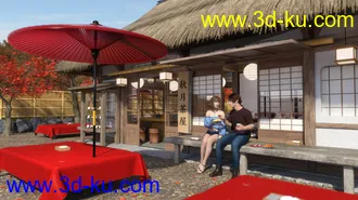 3D打印模型Traditional Japanese Tea Shop的图片