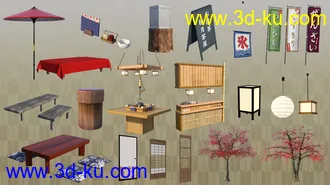 3D打印模型Traditional Japanese Tea Shop的图片