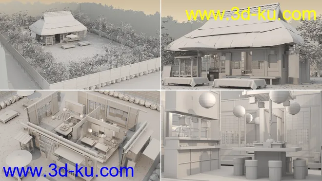 Traditional Japanese Tea Shop模型的图片17