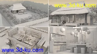 3D打印模型Traditional Japanese Tea Shop的图片