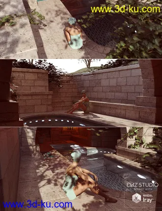 3D打印模型Tranquil Private Pool的图片