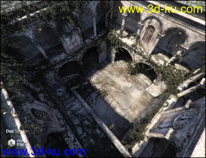 Trinity Atrium Fallen Iray Addon模型的图片2