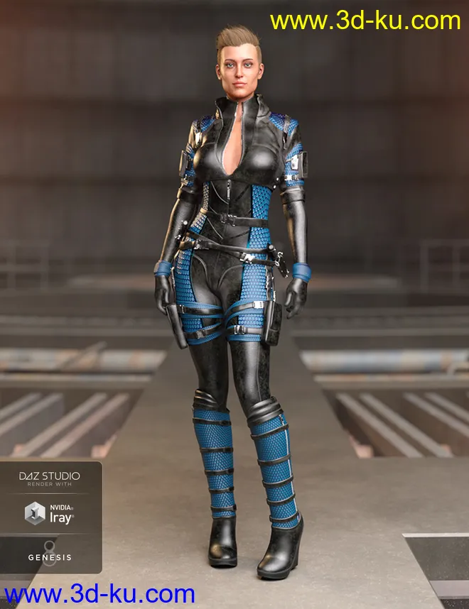 Trinity Wolf Outfit Textures模型的图片2