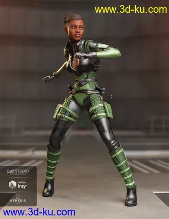 3D打印模型Trinity Wolf Outfit Textures的图片