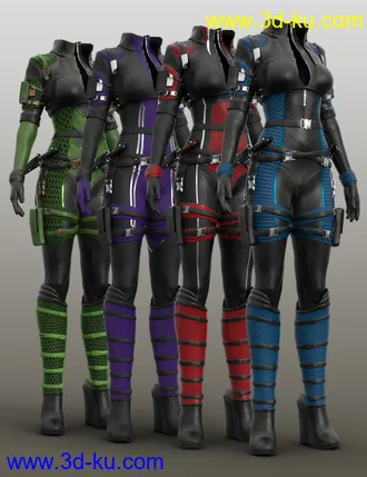 3D打印模型Trinity Wolf Outfit Textures的图片