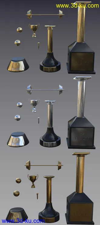 3D打印模型Trophy for Genesis 8的图片