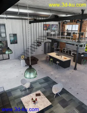 3D打印模型TS Industrial Apartment的图片