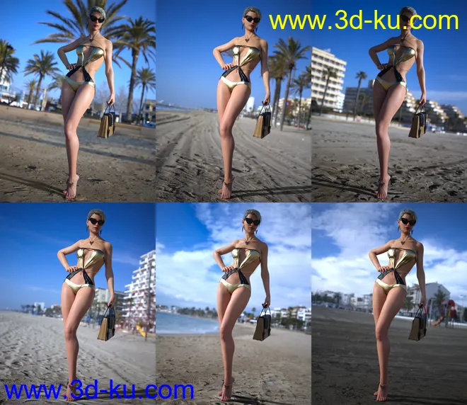 UltraHD IRAY HDRI With DOF - Sunny Beaches Pack 2模型的图片2