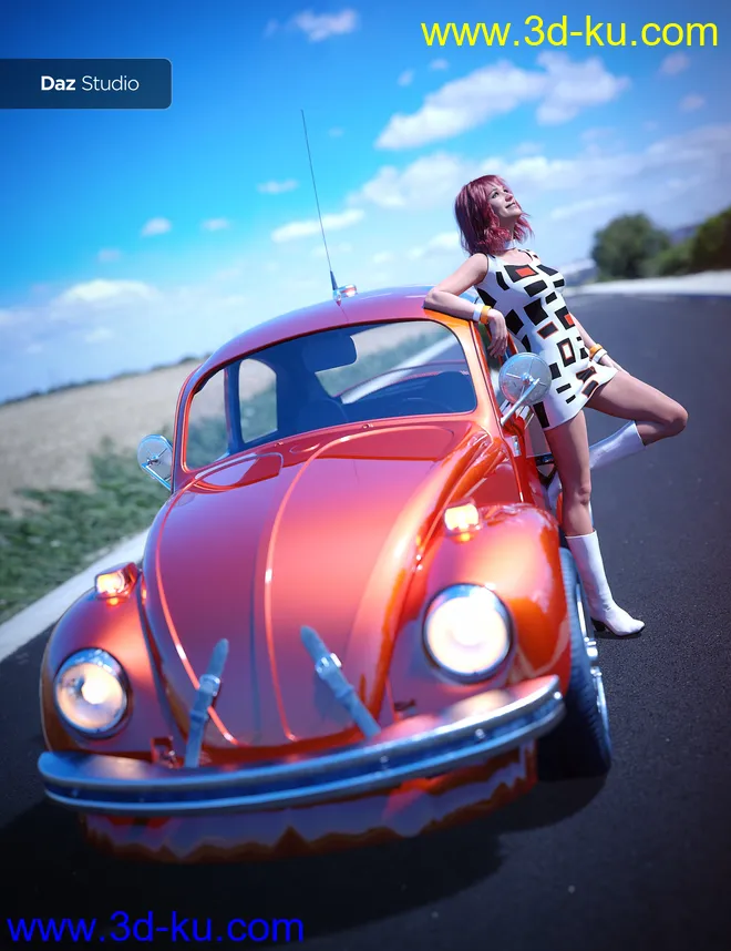 UltraHD Iray HDRI With DOF - The Road模型的图片3