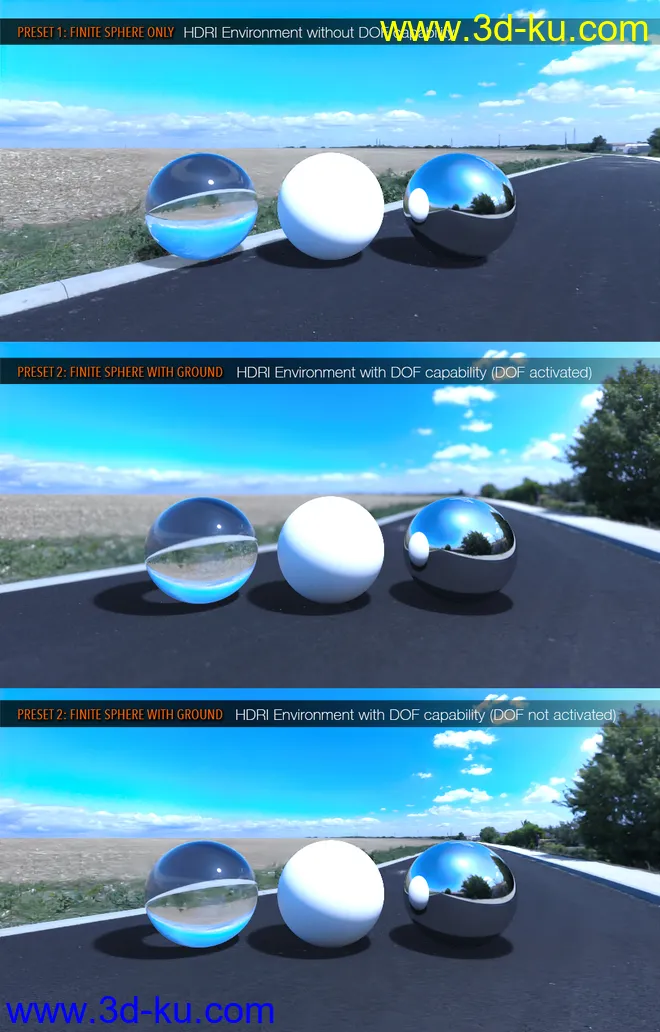 UltraHD Iray HDRI With DOF - The Road模型的图片4