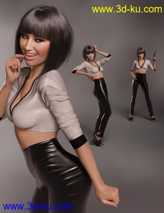 3D打印模型UltraMod Poses for Alawa 8 and Genesis 8 Female的图片