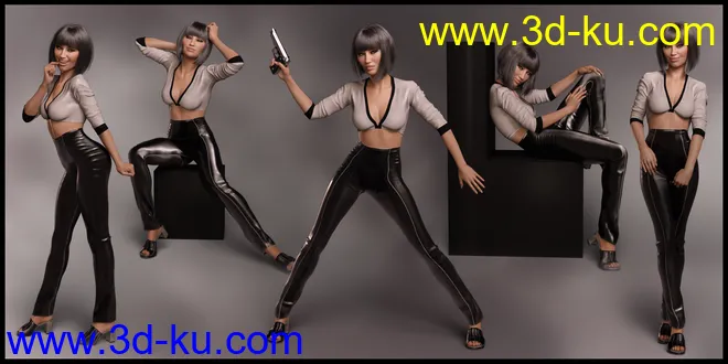 UltraMod Poses for Alawa 8 and Genesis 8 Female模型的图片3