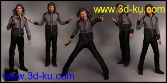 3D打印模型UltraMod Poses for Dasan 8 and Genesis 8 Male的图片