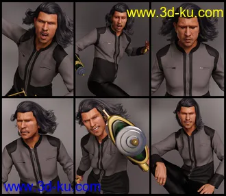 3D打印模型UltraMod Poses for Dasan 8 and Genesis 8 Male的图片