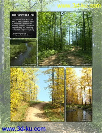 3D打印模型UltraScenery - Harpwood Trail的图片