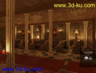 Underground Chapel Modular Environment模型的图片3