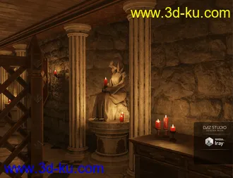 Underground Chapel Modular Environment模型的图片4