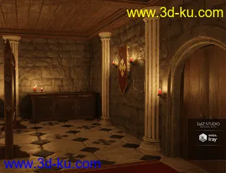 Underground Chapel Modular Environment模型的图片5