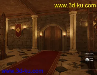 Underground Chapel Modular Environment模型的图片6