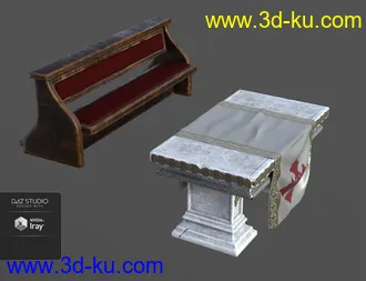 Underground Chapel Modular Environment模型的图片15