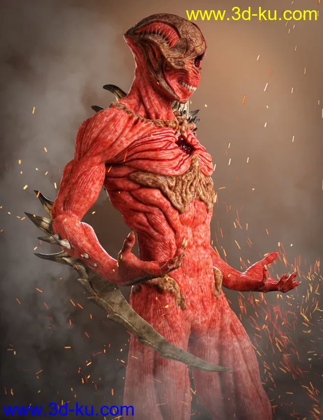 Underworld Soldier HD for Genesis 8 Male模型的图片4