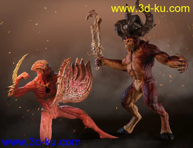 Underworld Soldier HD for Genesis 8 Male模型的图片5