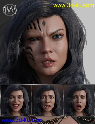 3D打印模型Unique and Special - Expressions for Genesis 8 Female and Zelara 8的图片