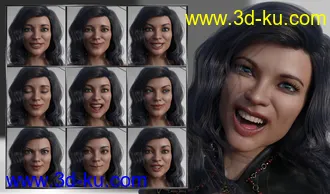 3D打印模型Unique and Special - Expressions for Genesis 8 Female and Zelara 8的图片