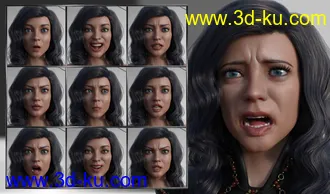 3D打印模型Unique and Special - Expressions for Genesis 8 Female and Zelara 8的图片