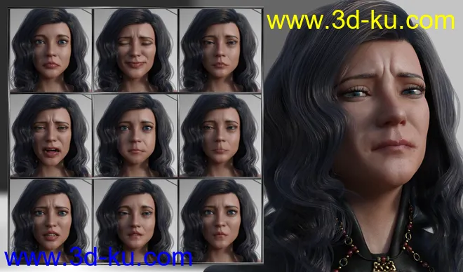 Unique and Special - Expressions for Genesis 8 Female and Zelara 8模型的图片5