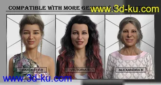 3D打印模型Unique and Special - Expressions for Genesis 8 Female and Zelara 8的图片