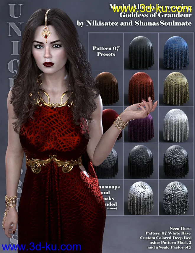 Unique Fabrics Shaders and Merchant Resource模型的图片4