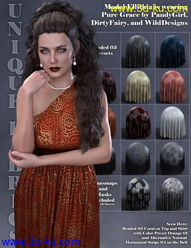 Unique Fabrics Shaders and Merchant Resource模型的图片5