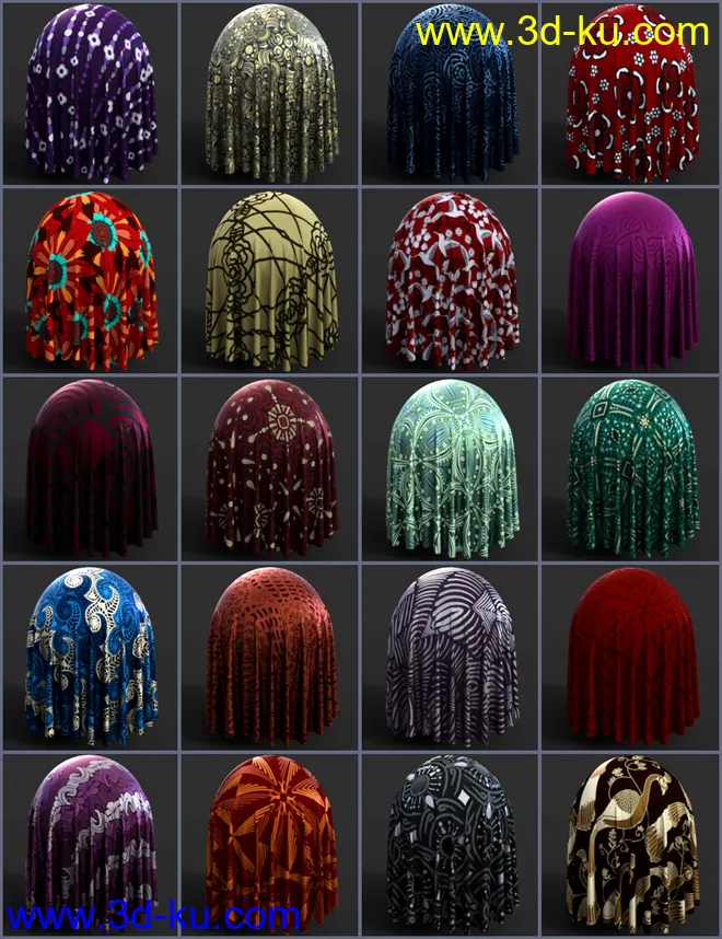 Unique Fabrics Shaders and Merchant Resource模型的图片8