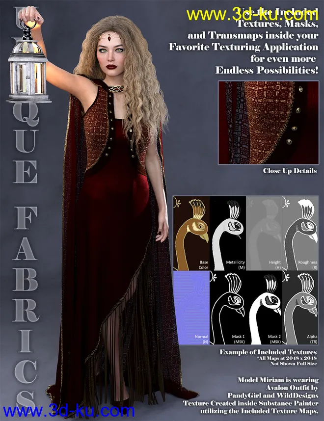 Unique Fabrics Shaders and Merchant Resource模型的图片11