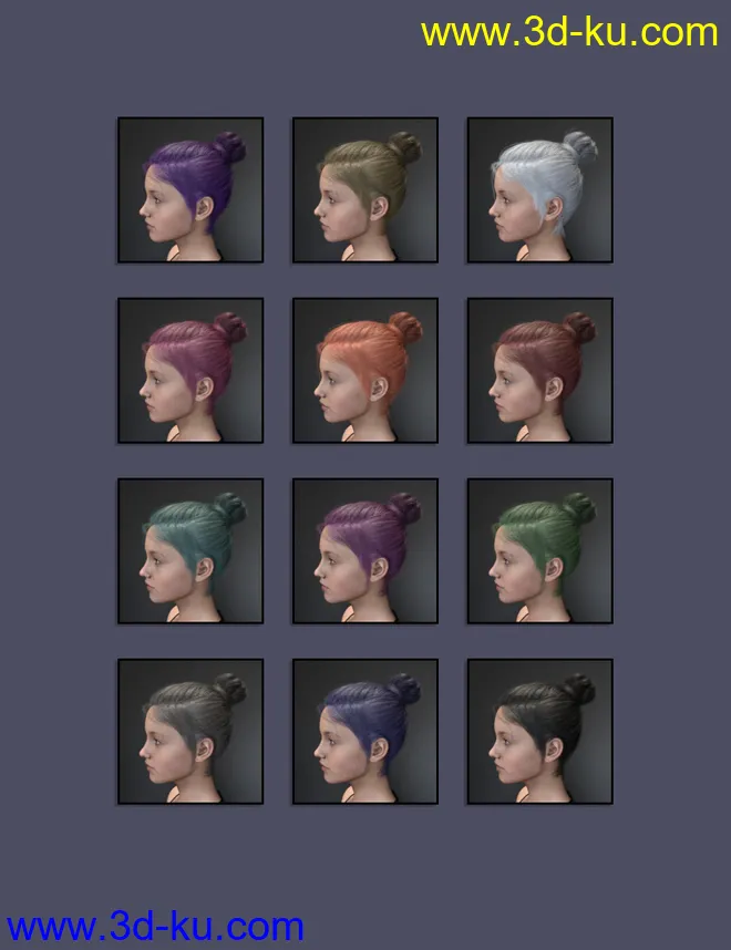 Variable Hair for Genesis 8 Female(s)模型的图片6