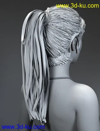 3D打印模型Variable Hair for Genesis 8 Female(s)的图片