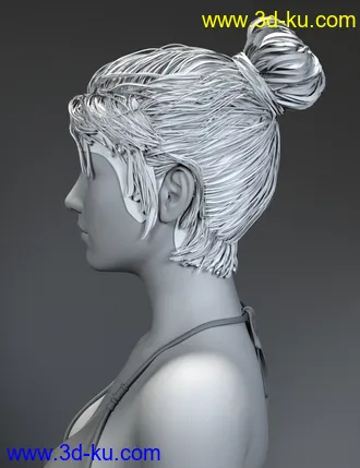 3D打印模型Variable Hair for Genesis 8 Female(s)的图片